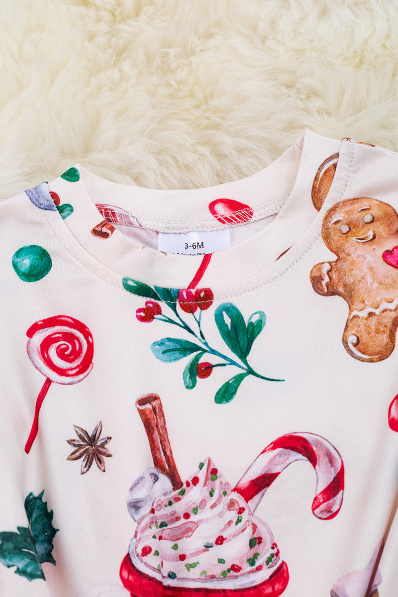 Sweet Christmas Sequin Romper