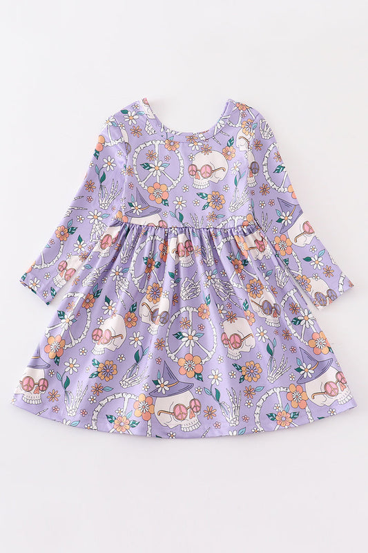 Peace, Love, and Purple Halloween Dress