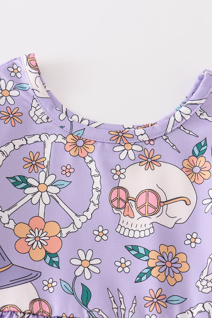 Peace, Love, and Purple Halloween Dress