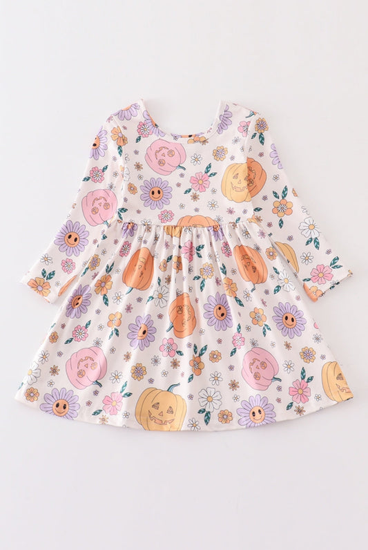 Floral Skeleton Youth Dress