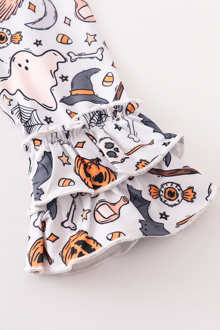 Halloween Ruffle Sleeve Youth Top