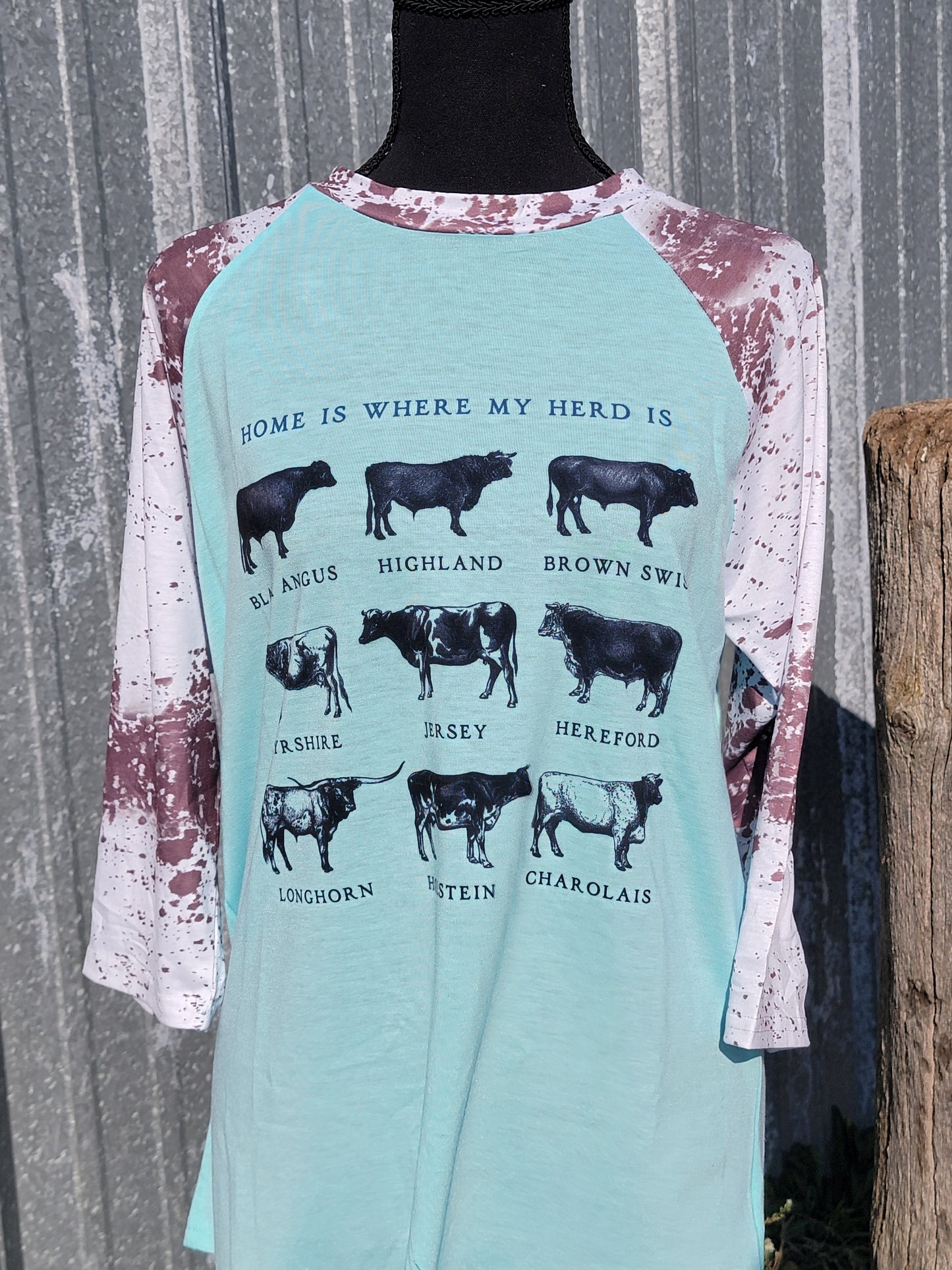 Home is Where My Herd Is 3/4 Sleeve