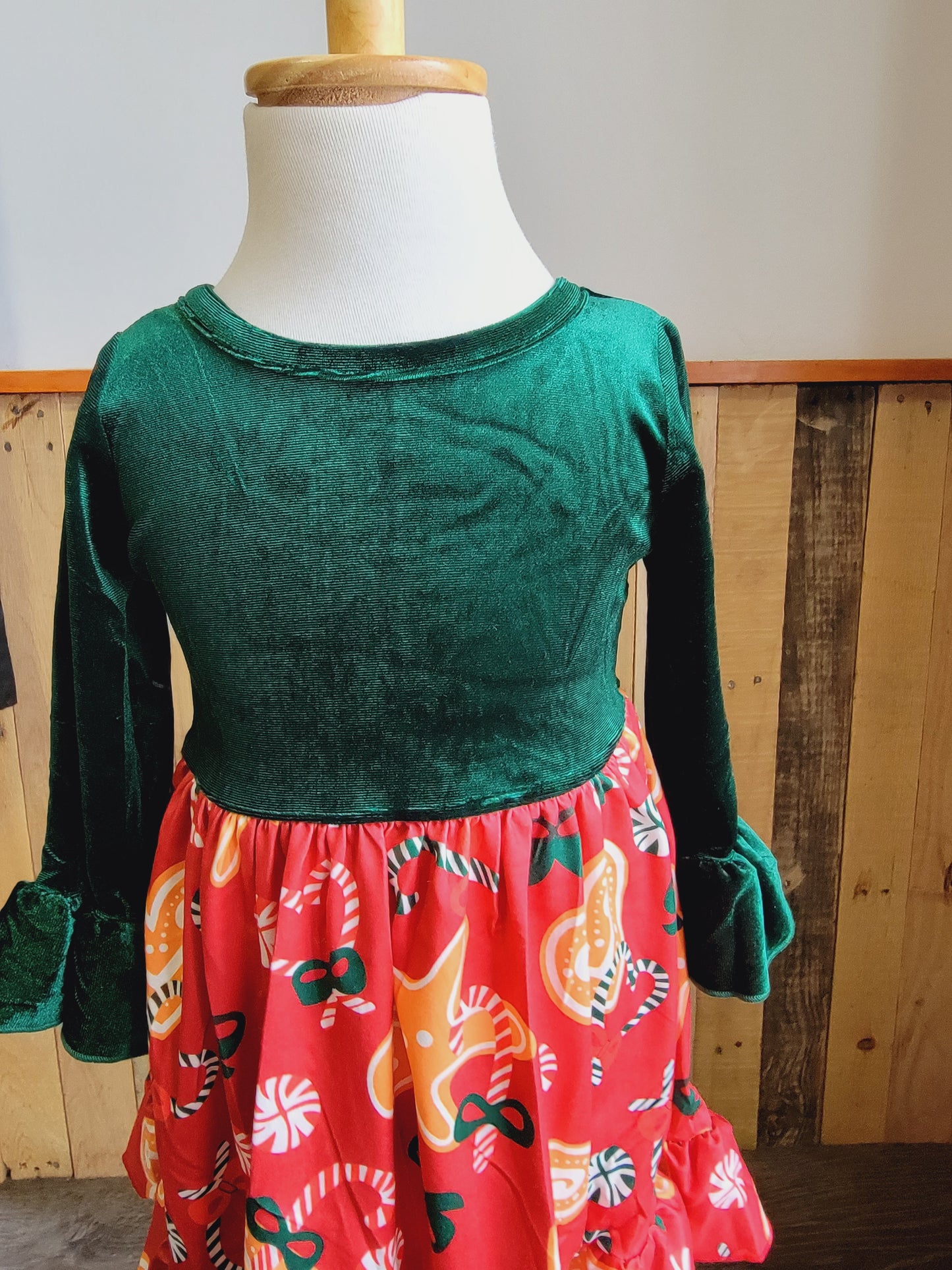 Gingerbread Velvet Dress