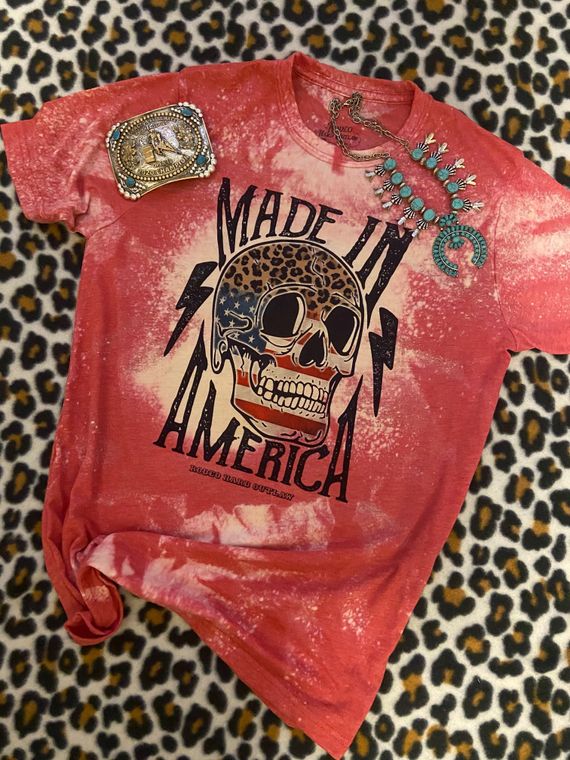 Made in America Bleached Graphic Tee