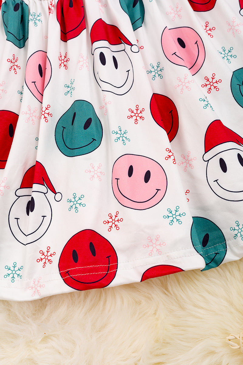 Merry Emoji Christmas Baby/Toddler Dress
