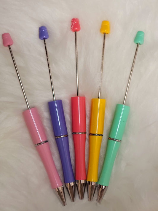 Spring Mix Plastic Beadable Pens