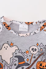 Halloween Ruffle Sleeve Youth Top
