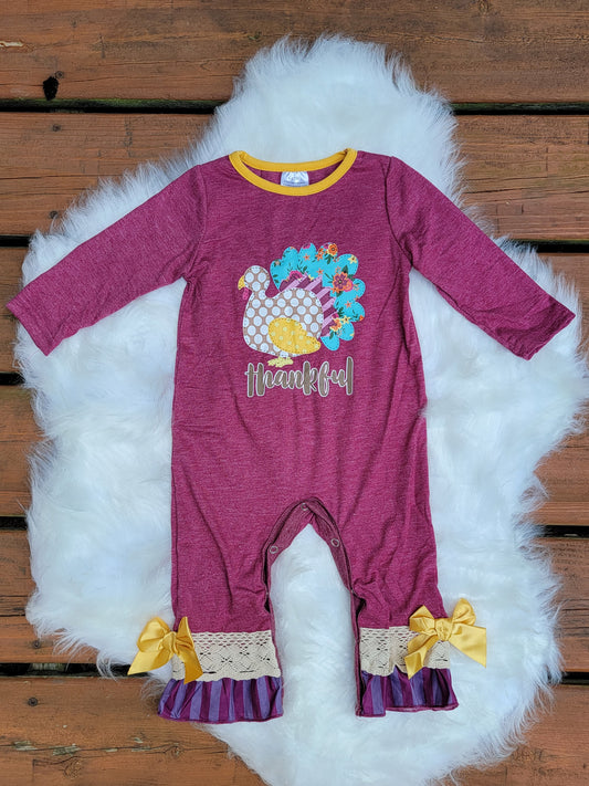 Give Thanks Baby Romper