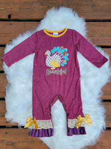 Give Thanks Baby Romper